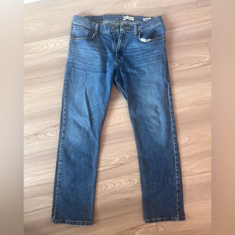 Premium Wrangler Men's Slim Straight Jeans - Blue 32/30